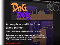 Dog Days - Full crossplatform game project Android and Ios (FREE ex2D sprite plugin) Ready To Publish